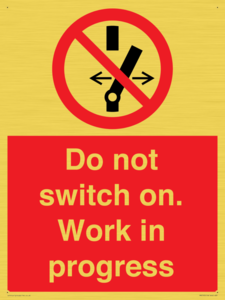 Do not switch on. Work in progress